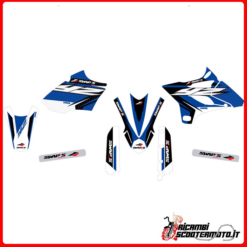 BLUE STICKER KIT YAMAHA YZ 85 PETITES ROUES 2015-2019