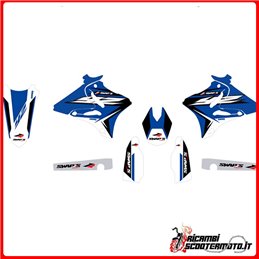 KIT D'AUTOCOLLANTS BLEU YAMAHA YZ 125 2009-2014