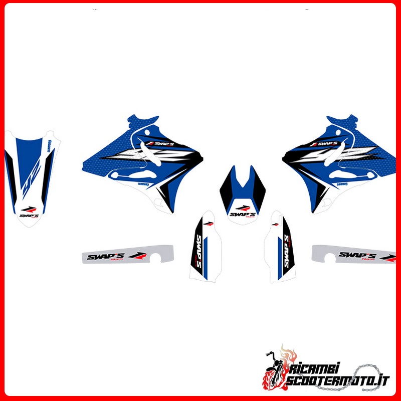 BLUE STICKER KIT YAMAHA YZ 125 2009-2014