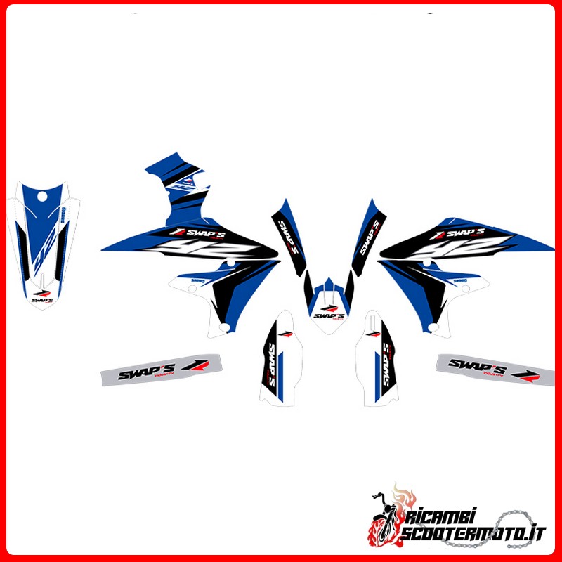 BLAUES AUFKLEBER-SET YAMAHA YZ-F 450 4T 2018-2022