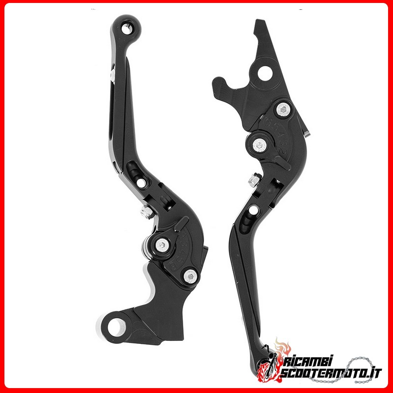 KIT DE LEVIERS DE FREIN ET D'EMBRAYAGE NOIRS YAMAHA YZF 300 R3 2015-2020