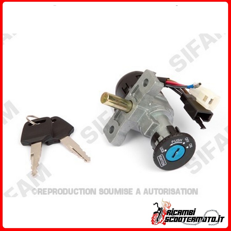 FRAME BLOCK AND LOCKS KIT MBK YN 50 OVETTO 1997-2002