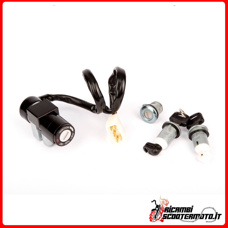 FRAME BLOCK AND LOCKS KIT HONDA SJ 50 BALI 1993-1998 FRAME BLOCK AND LOCKS KIT HONDA SJ 50 BALI 1993-1998