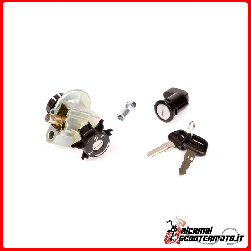 KIT BLOCCHETTO QUADRO E SERRATURE PEUGEOT VIVACITY 50 - AJP 50 1999-2007