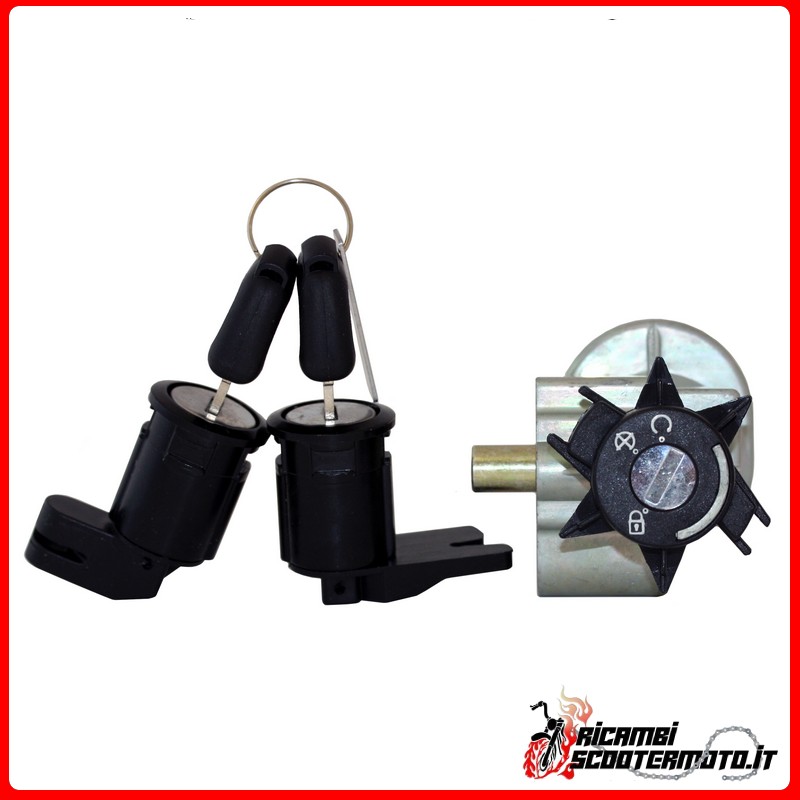 FRAME BLOCK AND LOCKS KIT PEUGEOT ELYSEO 50 - ETRIER AJP 1998-2004