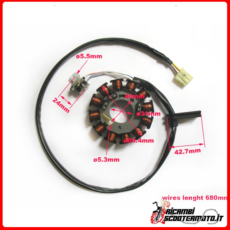 STATOR MBK X-LIMIT 50 SM (6Trous) 2003-2011 STATOR MBK X-LIMIT 50 SM (6Trous) 2003-2011