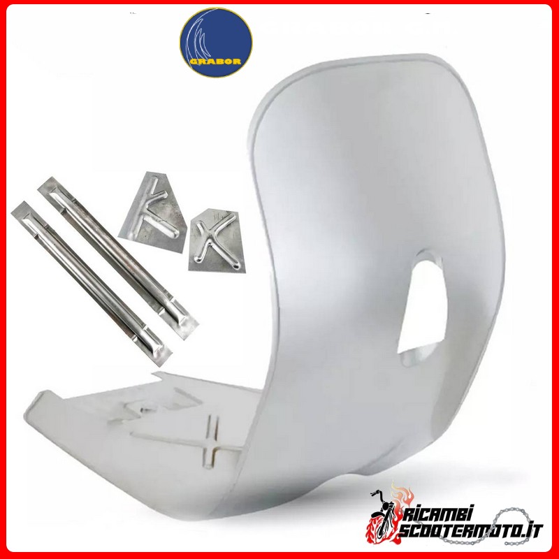 KIT COMPLETO DE RESTAURACIÓN DE PLATAFORMA DE ESCUDO CON REFUERZOS DE CHAPA PIAGGIO VESPA 125 PRIMAVERA 1963-1981 LAMIERATO