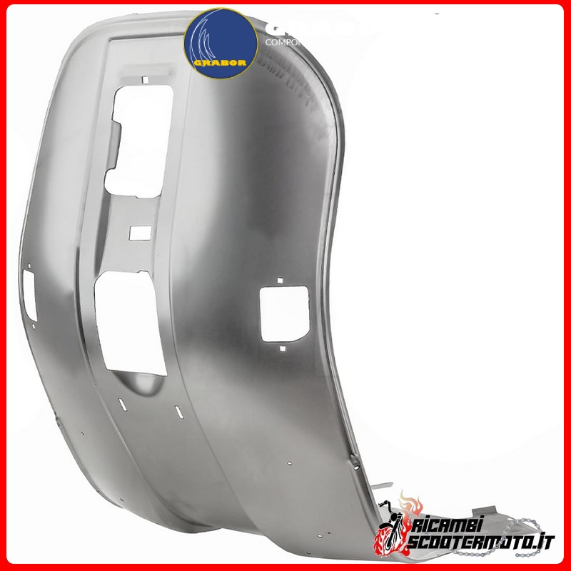 SHIELD KIT FOOTREST RESTORATION OF SHEET METAL SHIELD WITH ALREADY WELDED REINFORCEMENTS PIAGGIO VESPA PK 125 S / ELESTART VMX5T