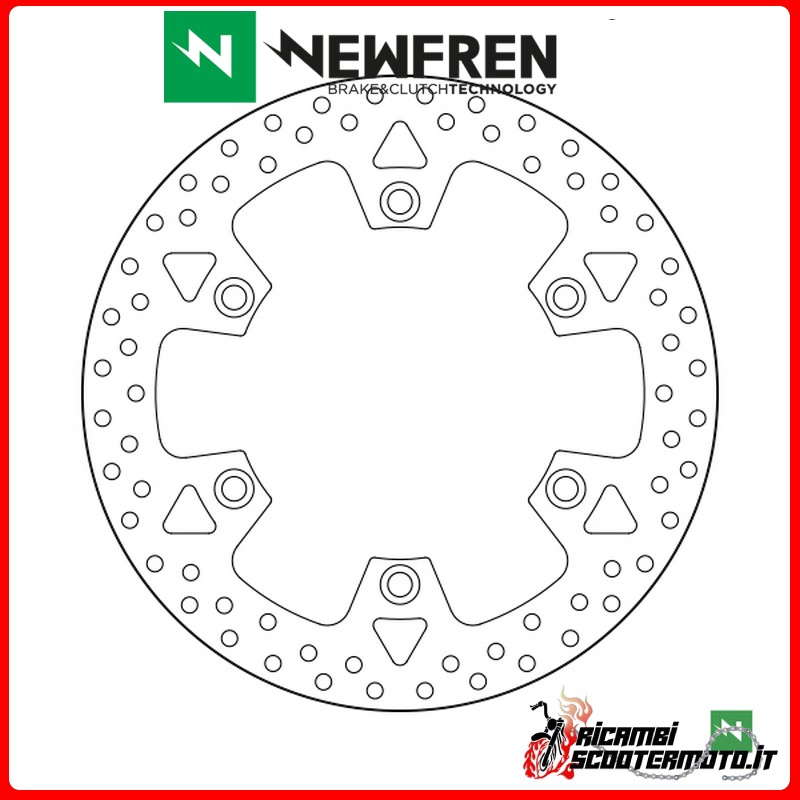 NEWFREN FRONT BRAKE DISC TRIUMPH TIGER up to VIN 71698 885 1993 - 1998