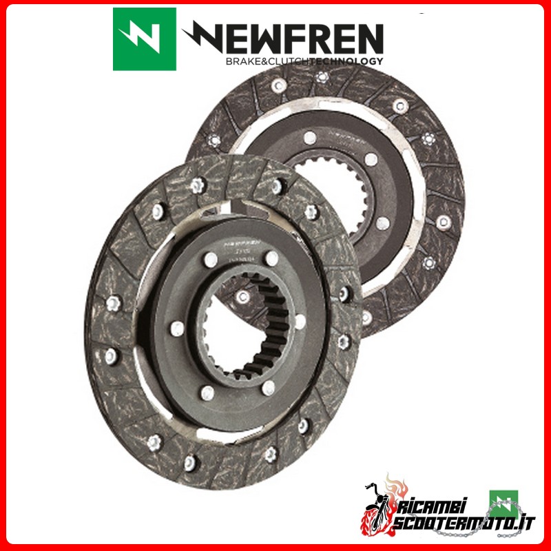 NEWFREN CLUTCH DISC SET PIAGGIO APE CALESSINO 420 2007 - 2012 NEWFREN CLUTCH DISC SET PIAGGIO APE CALESSINO 420 2007 - 2012