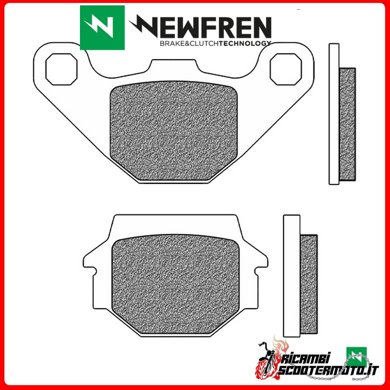 NEWFREN FRONT BRAKE PADS KAWASAKI KXT TECATE A2 - B1 250 1985 - 1986 NEWFREN FRONT BRAKE PADS KAWASAKI KXT TECATE A2 - B1 250 1985 - 1986