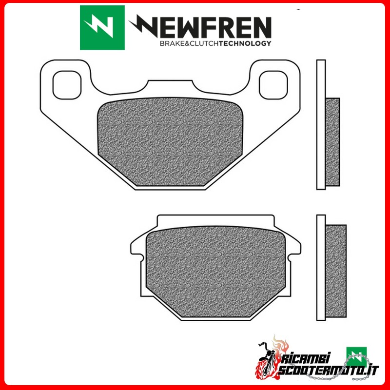 NEWFREN FRONT BRAKE PADS GILERA RC TOP RALLY 50 1990 >