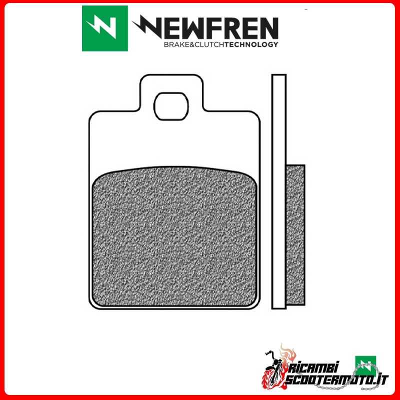 NEWFREN REAR BRAKE PADS SYM FIDDLE 125 2021 - 2024 NEWFREN REAR BRAKE PADS SYM FIDDLE 125 2021 - 2024