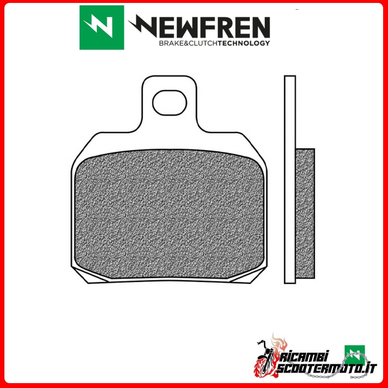 NEWFREN REAR BRAKE PADS MBK XQ THUNDER 125 2001 > NEWFREN REAR BRAKE PADS MBK XQ THUNDER 125 2001 >