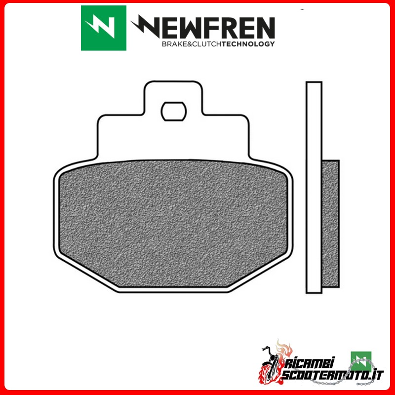 NEWFREN REAR BRAKE PADS PIAGGIO HEXAGON GTX 4T 125 1998 - 2000 NEWFREN REAR BRAKE PADS PIAGGIO HEXAGON GTX 4T 125 1998 - 2000