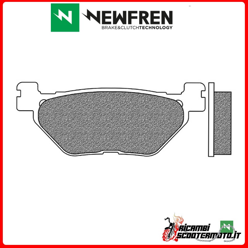 NEWFREN HINTERE BREMSBELÄGE YAMAHA T MAX XP 500 2001 - 2003