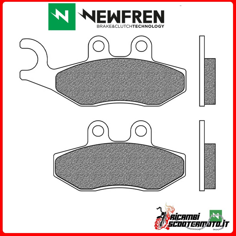 NEWFREN FRONT BRAKE PADS PEUGEOT ACTIVE 125 2013 >