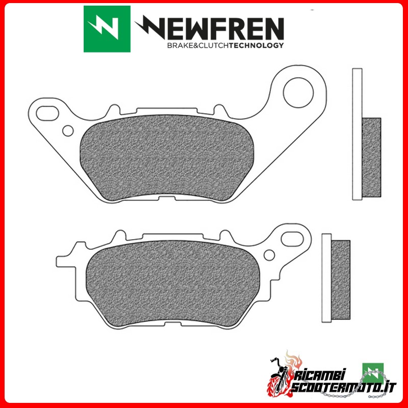 NEWFREN REAR BRAKE PADS YAMAHA MT-03 320 2016 - 2024 NEWFREN REAR BRAKE PADS YAMAHA MT-03 320 2016 - 2024