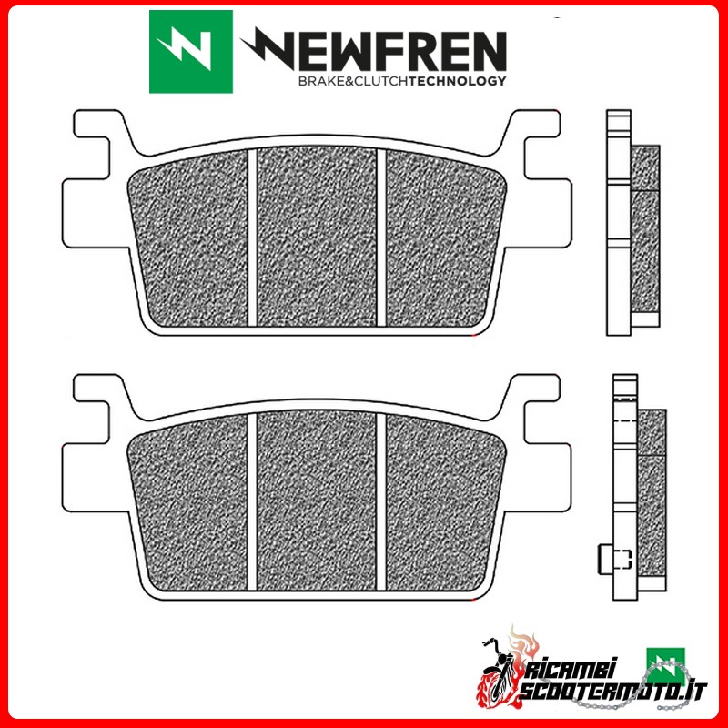 NEWFREN REAR BRAKE PADS KYMCO AK 550 2017 - 2021 NEWFREN REAR BRAKE PADS KYMCO AK 550 2017 - 2021