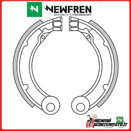 ZAPATAS DE FRENO TRASERO NEWFREN PIAGGIO VESPA 125 1963 - 1972