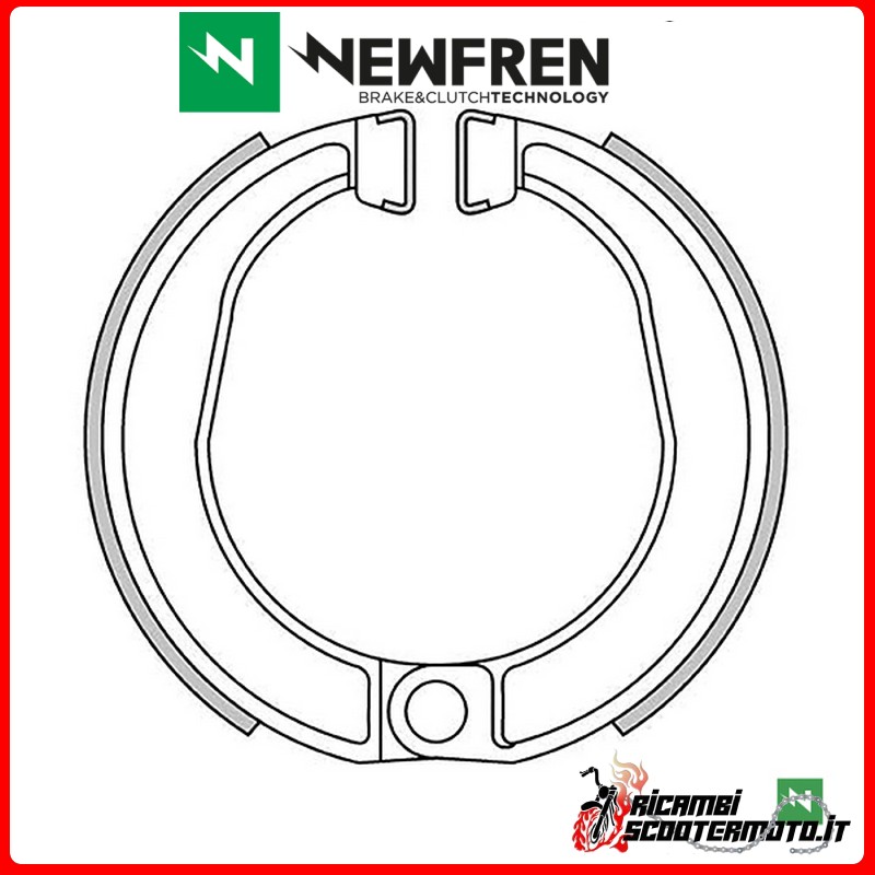 MÂCHOIRES DE FREIN AVANT NEWFREN INNOCENTI LAMBRETTA 2T (CENTO) 100 1964 - 1965