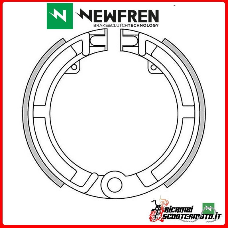 ZAPATAS DE FRENO DELANTERAS NEWFREN PIAGGIO VESPA GS (VS5 da tel 47351 a tel 63168) 150 1959 - 1961