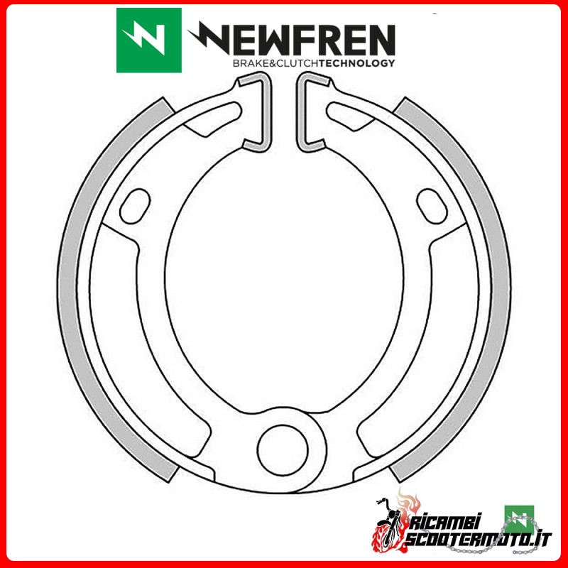 NEWFREN REAR BRAKE SHOES GARELLI FORMUNO (a tel.n. 2701551) 50 1987 >