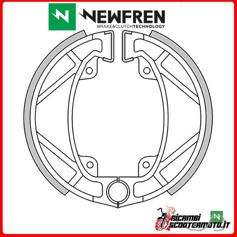 NEWFREN REAR BRAKE SHOES TM all models 80 -1985