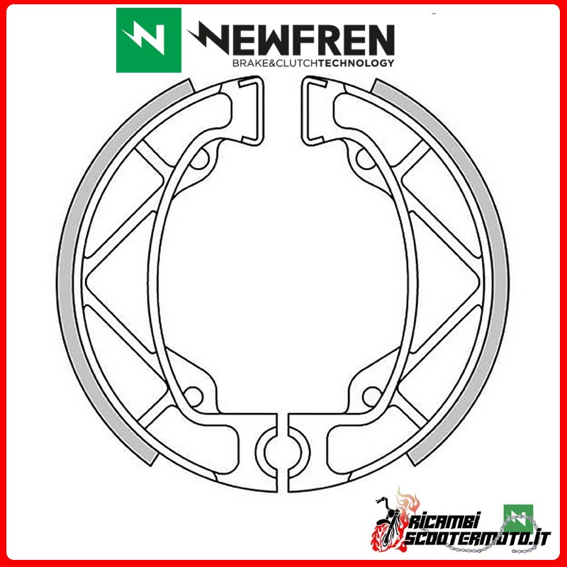NEWFREN REAR BRAKE SHOES APRILIA TREND GO WEST 125 1987 >