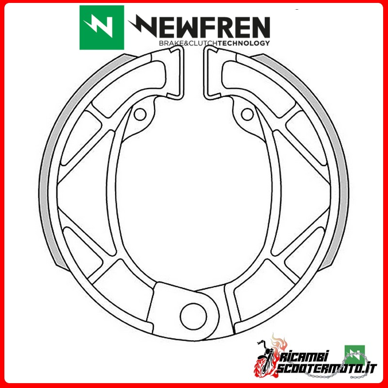 ZAPATAS DE FRENO TRASERO NEWFREN APRILIA CLASSIC 50 1992 - 2001