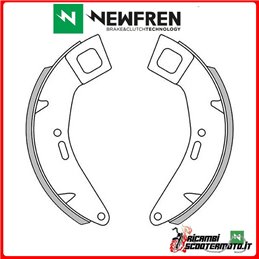 ZAPATAS DE FRENO DELANTERAS NEWFREN PIAGGIO COSA 200 1989 - 1991