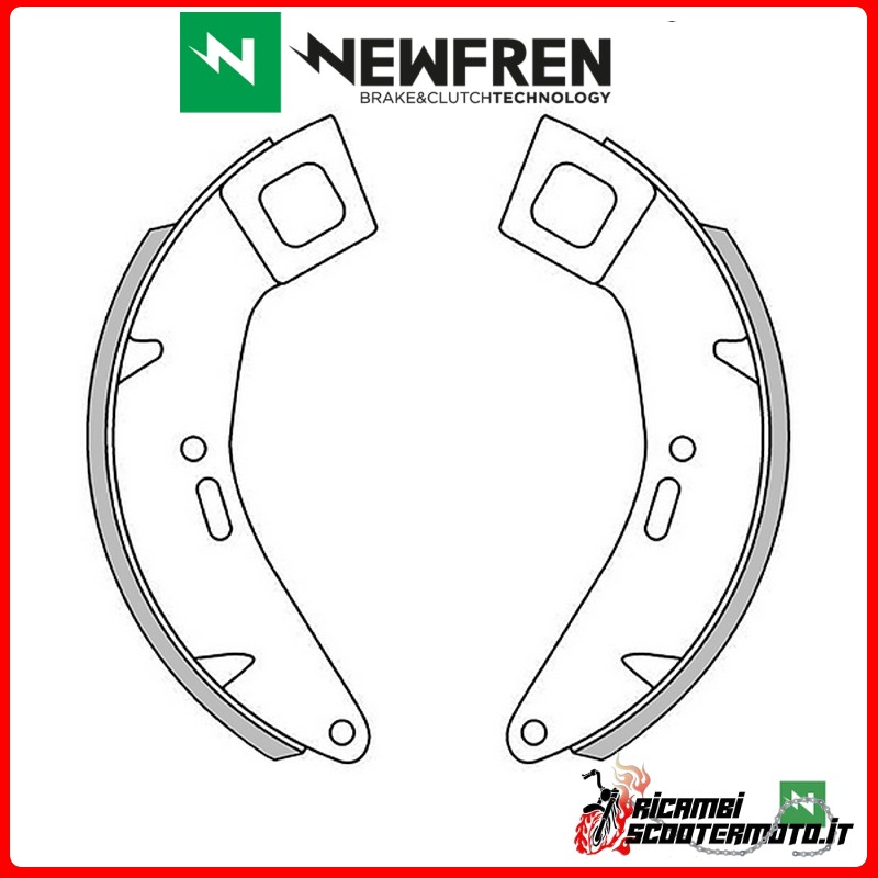 ZAPATAS DE FRENO DELANTERAS NEWFREN PIAGGIO COSA 200 1989 - 1991