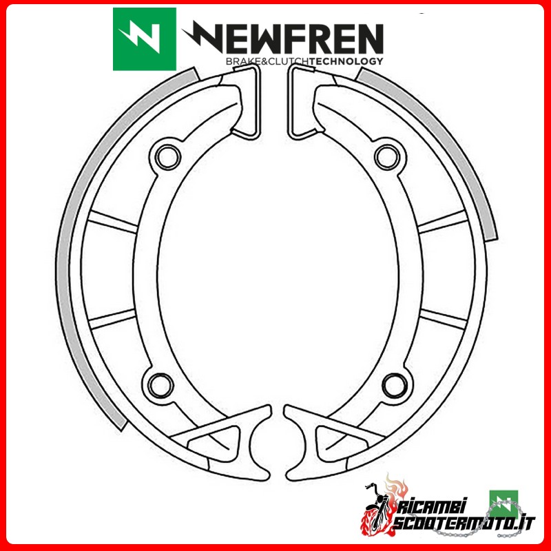 ZAPATAS DE FRENO DELANTERAS NEWFREN APRILIA SCARABEO 50 1993