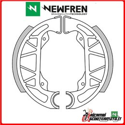 ZAPATAS DE FRENO TRASERO NEWFREN GILERA TYPHOON 50 1996 >