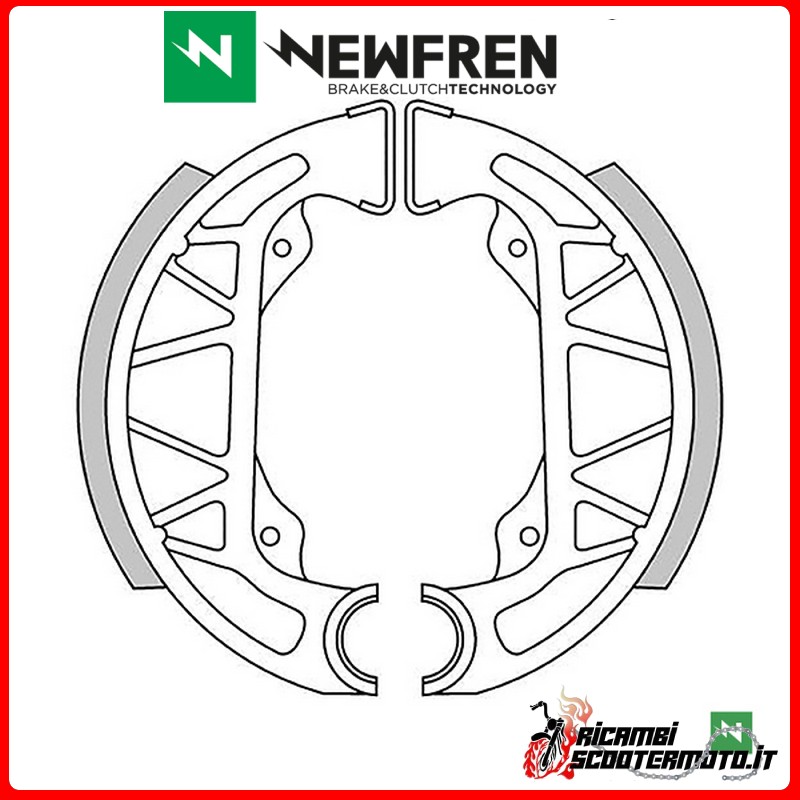 NEWFREN REAR BRAKE SHOES PIAGGIO FREE 50 1996 > NEWFREN REAR BRAKE SHOES PIAGGIO FREE 50 1996 >