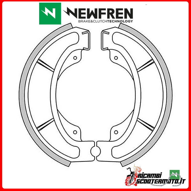 MÂCHOIRES DE FREIN ARRIÈRE NEWFREN HONDA CH ELITE 250 1985 - 1986