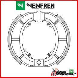 NEWFREN REAR BRAKE SHOES APRILIA COMPAY 50 2009 - 2013