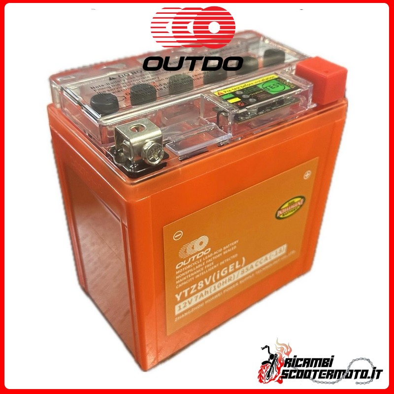 YTZ8V OUTDO I GEL BATTERY 12V 7,4AH YTZ8V MOTO SCOOTER QUAD CROSS YTZ8V UTZ8V