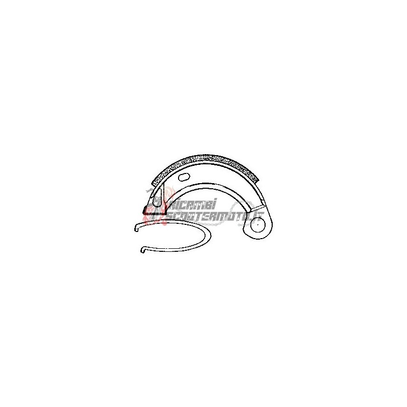 BRAKE SHOES PAIR PIAGGIO Boss 50 1988 BRAKE SHOES PAIR PIAGGIO Boss 50 1988