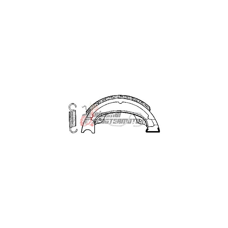 BRAKE SHOES PAIR DAELIM Message 2T 50 1998-2002 BRAKE SHOES PAIR DAELIM Message 2T 50 1998-2002
