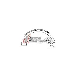 BRAKE SHOES PAIR PIAGGIO Free base 50 1992-1995