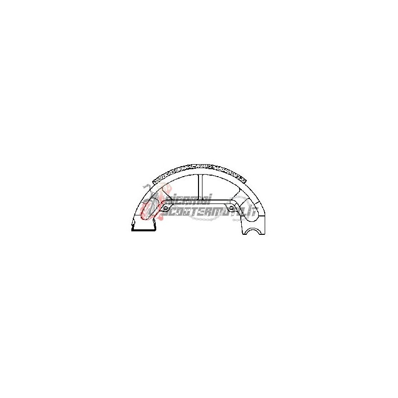 BRAKE SHOES PAIR PIAGGIO Free base 50 1992-1995 BRAKE SHOES PAIR PIAGGIO Free base 50 1992-1995