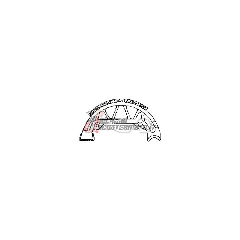 BRAKE SHOES PAIR PIAGGIO Free FL/FL2 DT 50 1996-2000 BRAKE SHOES PAIR PIAGGIO Free FL/FL2 DT 50 1996-2000