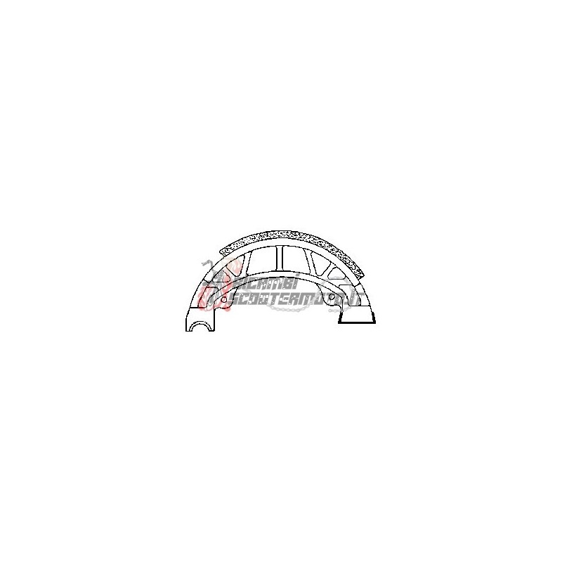 BRAKE SHOES PAIR PIAGGIO Diesis 50 2002-2005 BRAKE SHOES PAIR PIAGGIO Diesis 50 2002-2005