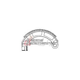 PAIRE DE MÂCHOIRES DE FREIN PIAGGIO Vespa FL 50 1990-1990
