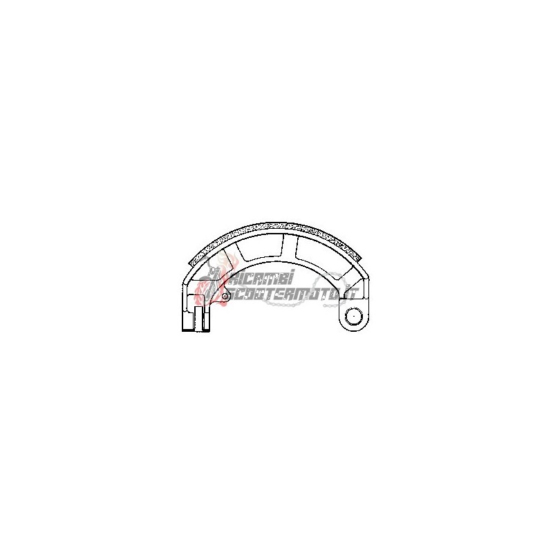 PAIRE DE MÂCHOIRES DE FREIN PIAGGIO Vespa Elestart 50 1975-1976