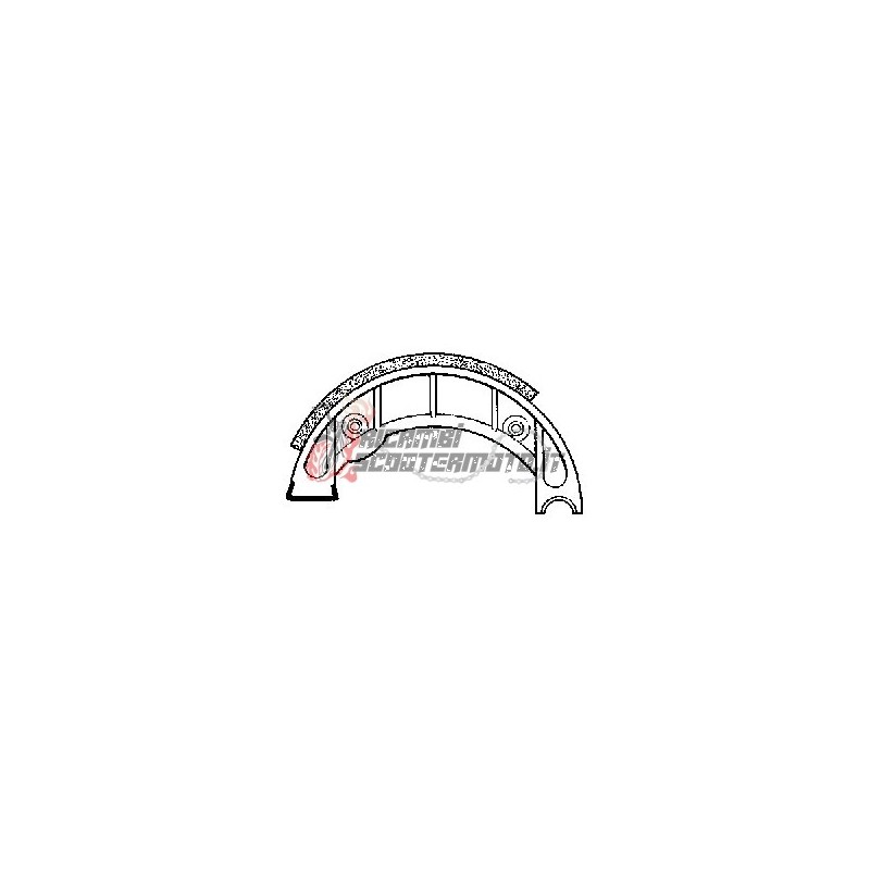 BRAKE SHOES PAIR BSV SP Dio TT/DT 50 BRAKE SHOES PAIR BSV SP Dio TT/DT 50