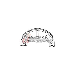 BRAKE SHOES PAIR RIZZATO Hacker AT12/Racing/LC 50 