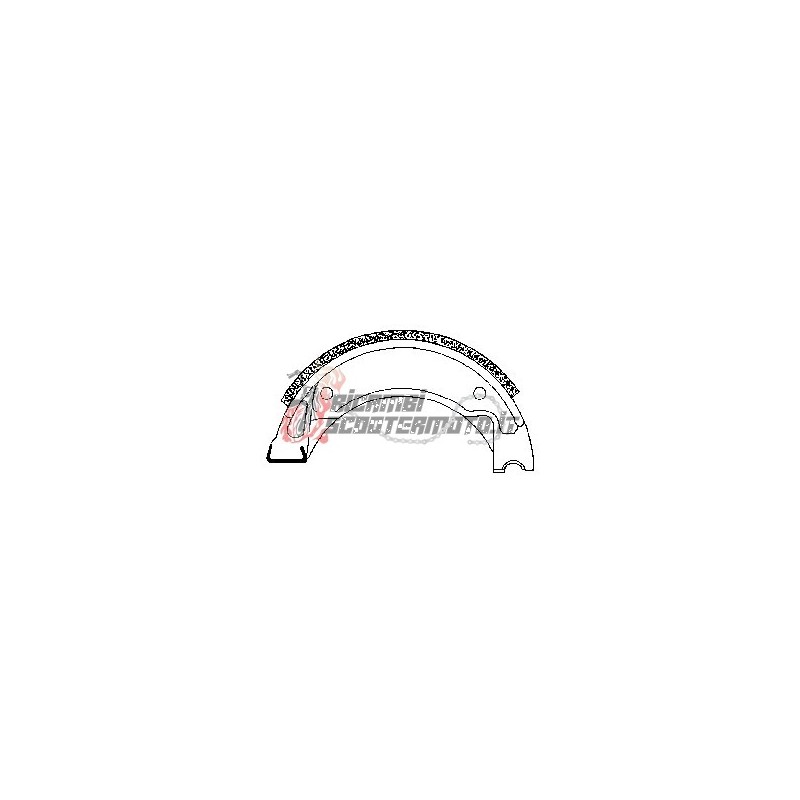 BRAKE SHOES PAIR MBK Active 50 1990 BRAKE SHOES PAIR MBK Active 50 1990