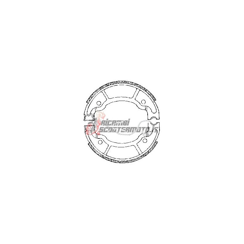 BRAKE SHOES PAIR PEUGEOT Tweet 4T DT 125 2010-2014